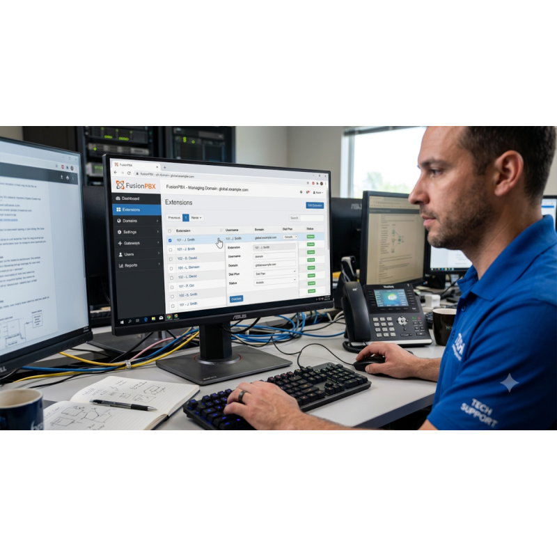FusionPBX Mobile Extension System Deployment Service
